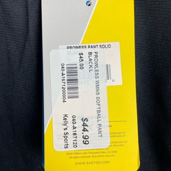 NWT Easton ProWess Softball Pants Sizes S (26-28) or L (30-32) - Picture 3 of 6